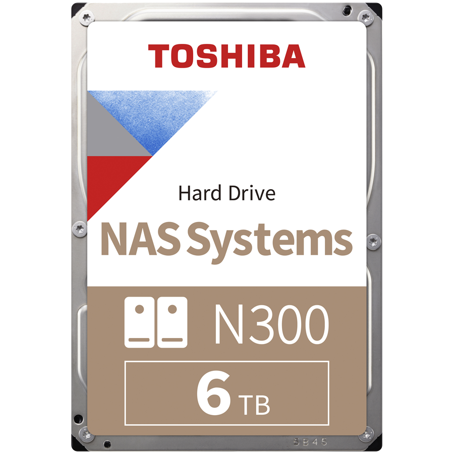 HDD NAS TOSHIBA N300 6TB CMR, 3.5'', 512MB, 7200RPM, SATA, RV Sensor, TBW: 180