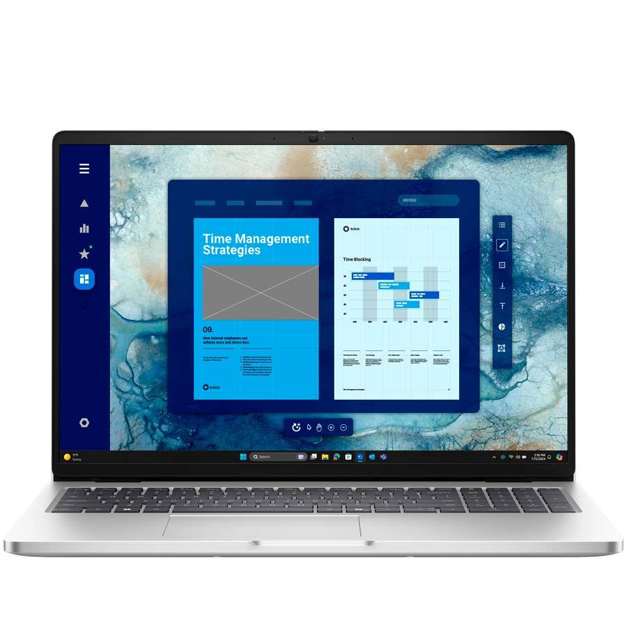 Dell Pro 16 (PC16250), 16" FHD+ (1920x1200), Intel Core Ultra 5 235U (12 TOPS NPU, 12C, 4.9GHz), 16GB (1x16GB) DDR5, M.2 512GB SSD, Intel Integrated, WiFi, BT, HDMI, THB4 (DP/PD), USB-C (DP/PD), 2xUSB