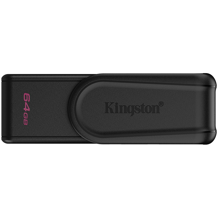 Kingston  64GB Portable USB 3.2 Gen 1 DataTraveler Exodia S (Black/Black)