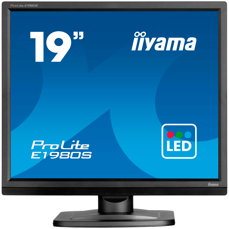 IIYAMA Monitor LED E1980S-B1 19" 1280 x 1024 5:4 250 cd/m 5ms VGA DVI tilt