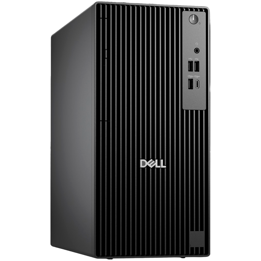 Dell Pro Tower QCT1250, 180W, Intel Core Ultra 7 265 (30MB, 20C up to 5.3 GHz), 8GB (1x8GB) 5600MT/s DDR5, M.2 512GB TLC PCIe, Intel Integrated, DVDRW, Speaker, DP, HDMI, USB-C, 7xUSB-A, RJ-45, Mouse/