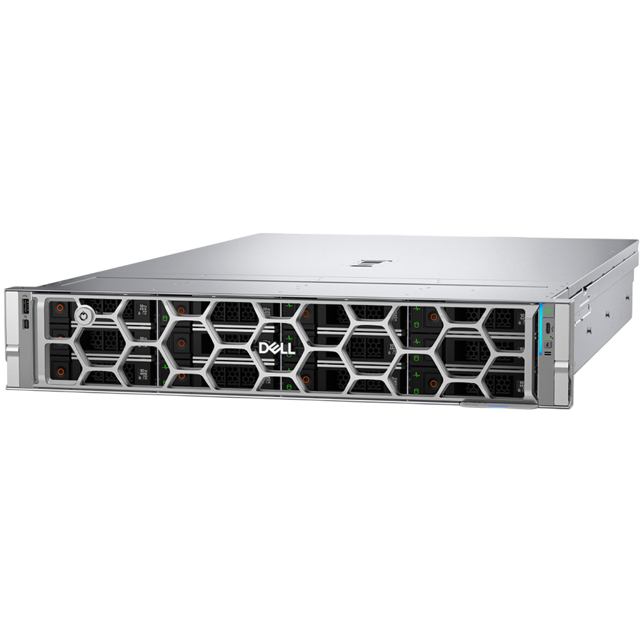 DELL PowerEdge R570, 12x3.5", Intel Xeon 6 Performance 6511P 2.3G, 16C/32T, 72M Cache, 32GB RDIMM, 6400MT/s, 2TB HDD 7.2k SATA , PERC H965i Adapter FH, iDRAC10 ENT 17G, Dual RPS 800W, TPM 2.0 V3, BCM 