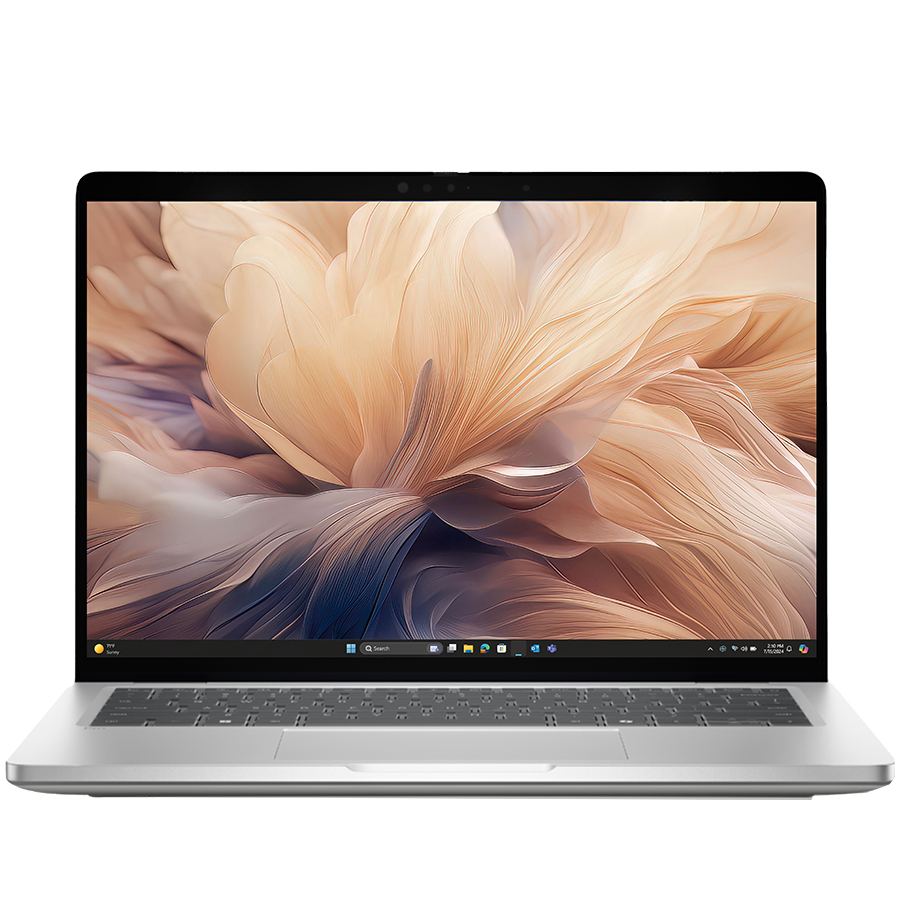 Dell Pro 14 (PC14250), 14" FHD+ (1920x1200), Intel Core Ultra 5 235U (12 TOPS, 12C, 4.9GHz), 16GB (1x16GB) DDR5, M.2 512GB SSD, Intel Integrated, WiFi, BT, HDMI, THB4 (DP/PD), USB-C (DP/PD), 2xUSB3.2,