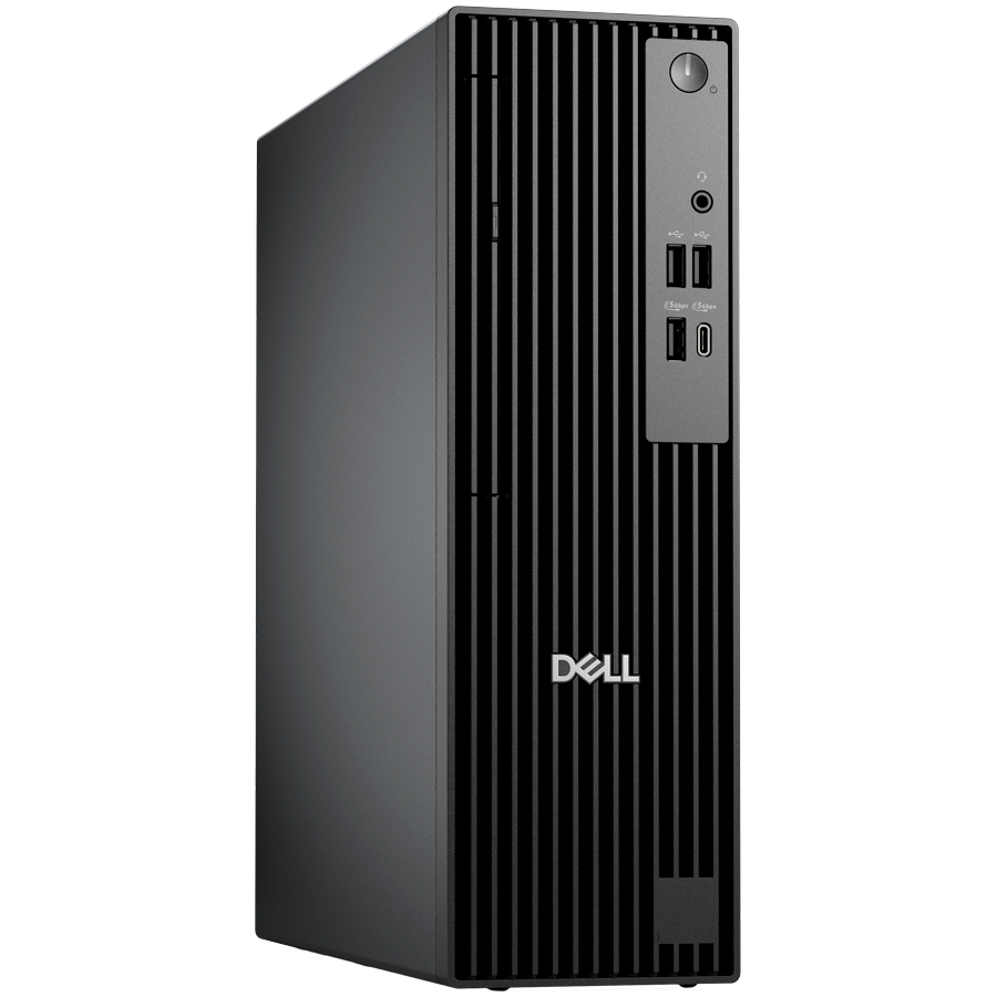 Dell Pro Slim QCS1255, 180W, AMD Ryzen 5 8600G (16 TOPS, 6 cores up to 5.0GHz), 16GB DDR5 4800MT/s, M.2 512GB SSD, AMD Integrated Graphics, Wi-Fi+BT, SD CR, DP/HDMI/USB-C/USB-A/RJ-45, Speaker, Mouse/K