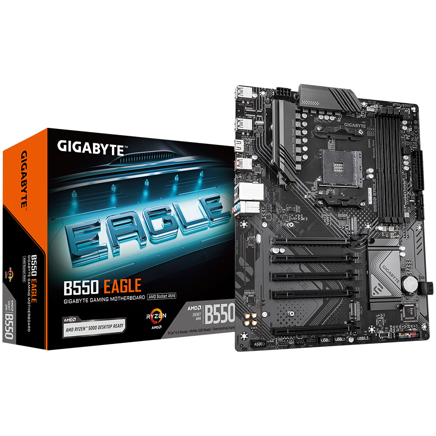 GIGABYTE B550 EAGLE, AM4, 4x DDR4, ATX
