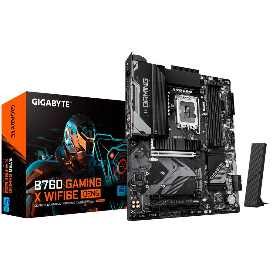GIGABYTE B760 GAMING X WIFI6E GEN5, LGA1700, 4x DDR5, ATX