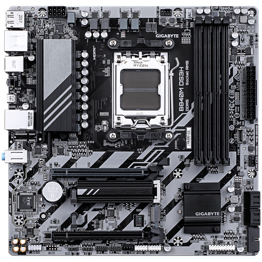 GIGABYTE B840M DS3H, AM5, 4x DDR5, mATX