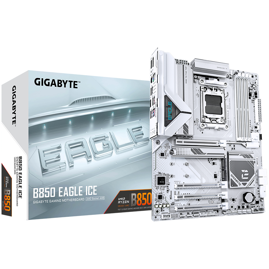 GIGABYTE B850 EAGLE ICE, AM5, 4x DDR5, ATX