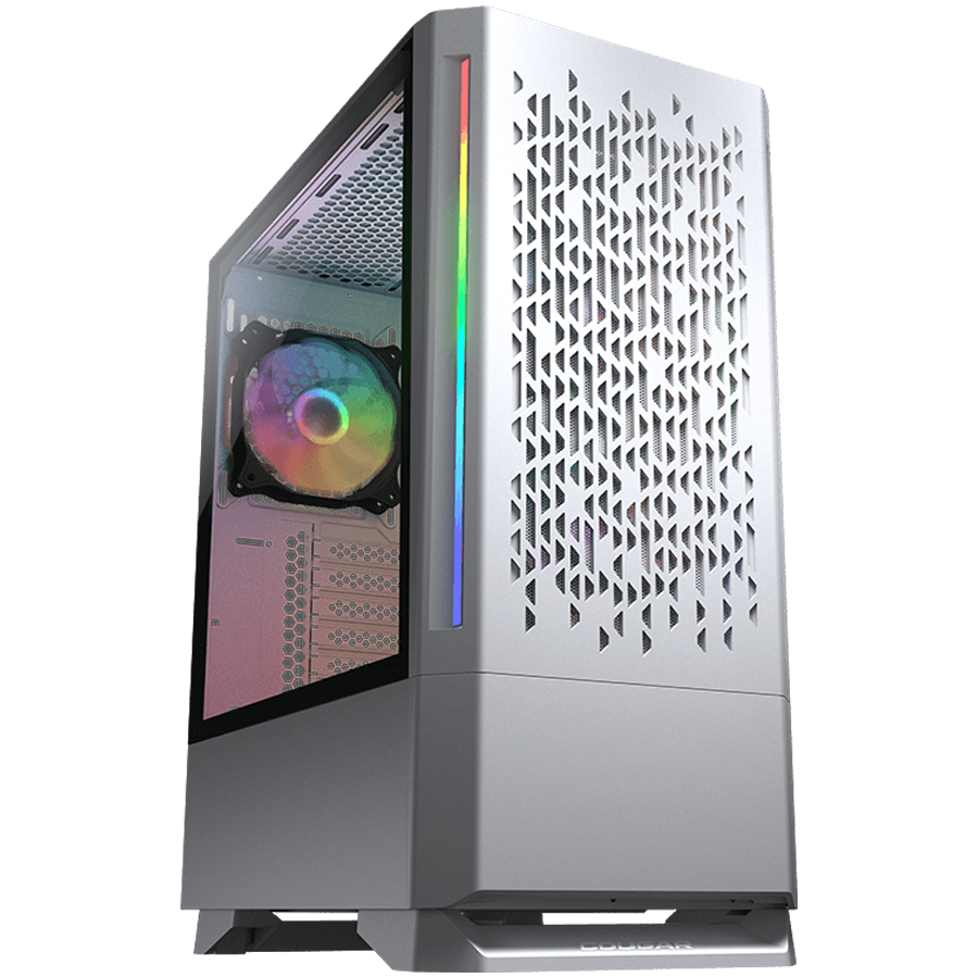 COUGAR MX430 Air RGB PC Case, Mid Tower, White