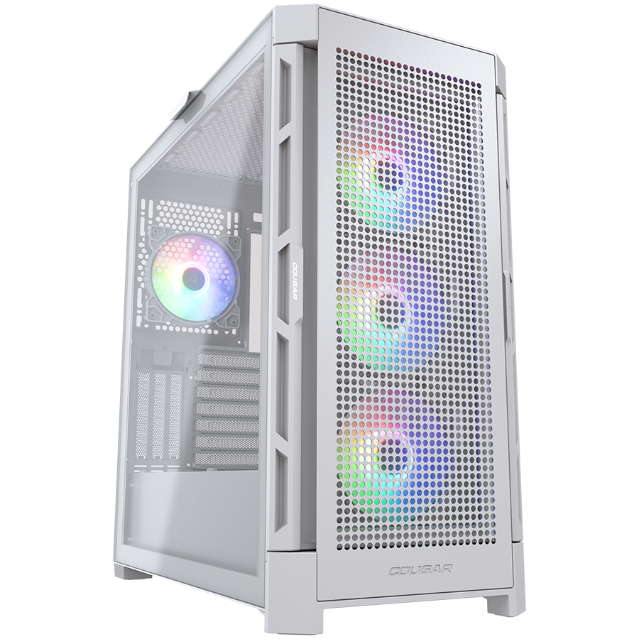 COUGAR AIRFACE PRO RGB PC Case, Mid Tower, White
