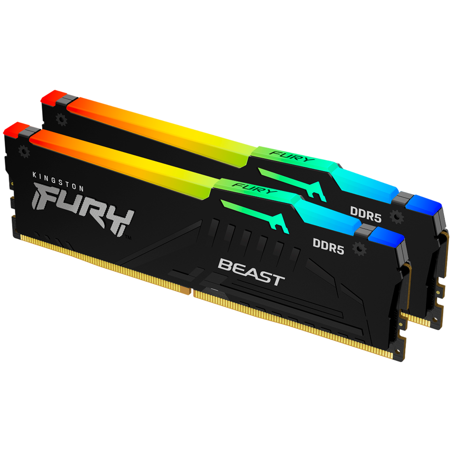 Kingston 16GB 6000MT/s DDR5 CL30 DIMM (Kit of 2) FURY Beast RGB EXPO