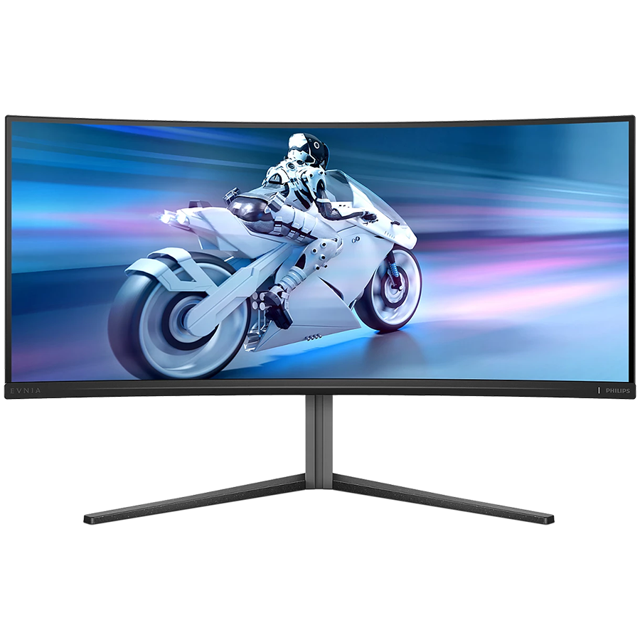 Philips Monitor Evnia 34M2C6500/00 34'' QD-OLED, 21:9, 3440x1440 (UltraWide QHD), 175Hz, 0.03ms, 250 cd/m2 (SDR), 1000 cd/m2 (HDR), 1,000,000:1, 2x HDMI 2.0, DisplayPort 1.4, 4x USB 3.2, Dark Slate De