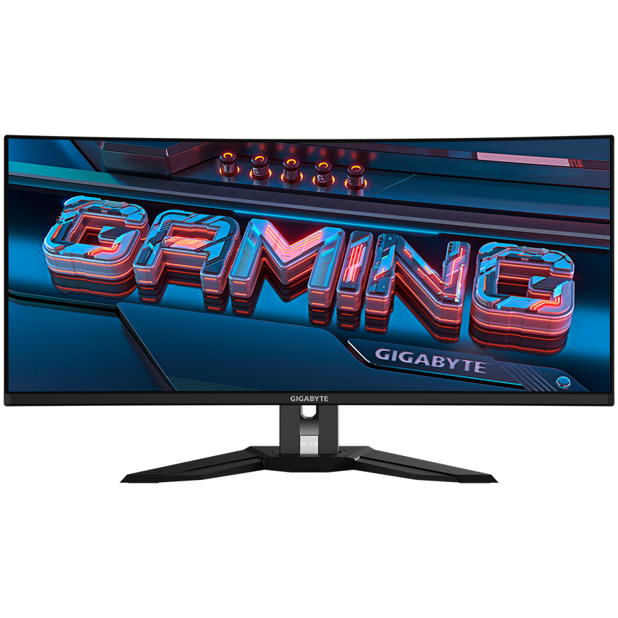 Gigabyte MO34WQC2 EK, 34" 3440 x 1440 (WQHD), QD-OLED, 0.03ms GTG, 240Hz, HDR True Black 400, ClearMR 13000, HDMI, DP, USB Type C, USB 3.2, Speakers, Tilt, Swivel, Height adjustment, VESA