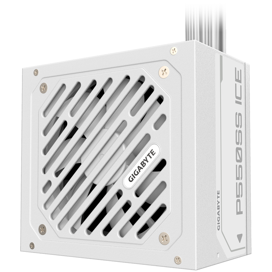 GIGABYTE GP-P550SS ICE, 550W 80Plus Silver, 230V EU, ATX 3.0 (3.1), 120mm FDB fan, Active PFC