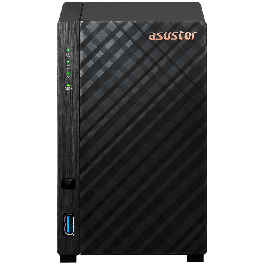ASUSTOR NAS Drivestor2 2x 3.5" - 1x 2.5Gbe Realtek QuadCore RTD1619B 1.7GHz 1GB single PSU desktop