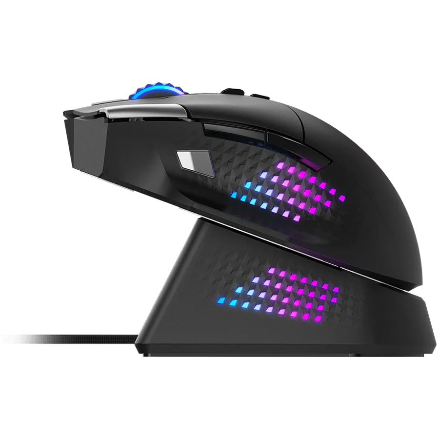 MSI Gaming Mouse VERSA PRO WIRELESS plus MOUSE DOCK PRO, Wireless, PixArt PAW 3395 Optical Sensor, 26000 DPI, OMRON Optical Micro Switch