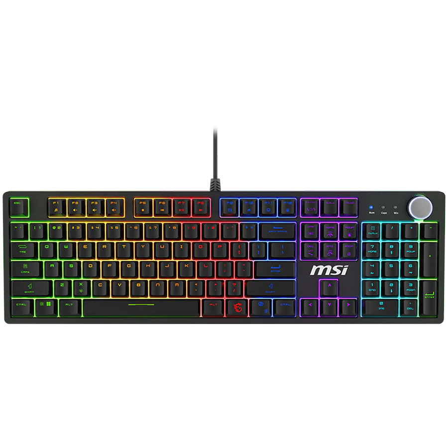 MSI Gaming Keyboard FORGE GK320 RED, USB 2.0, RGB LED, Mechanical Switch, Anti-ghosting