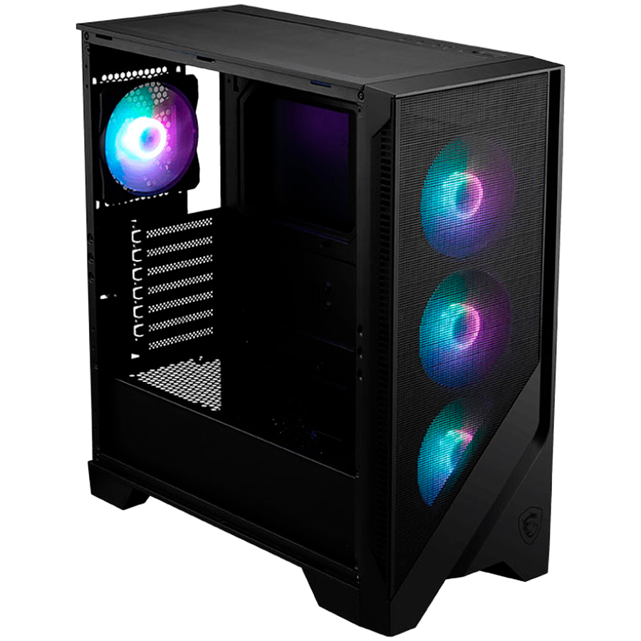 Chassis MSI MAG FORGE 320R AIRFLOW, ATX, Mid Tower, 4x Pre-installed ARGB Fan, 472.5 x 210 x 498 mm, Black