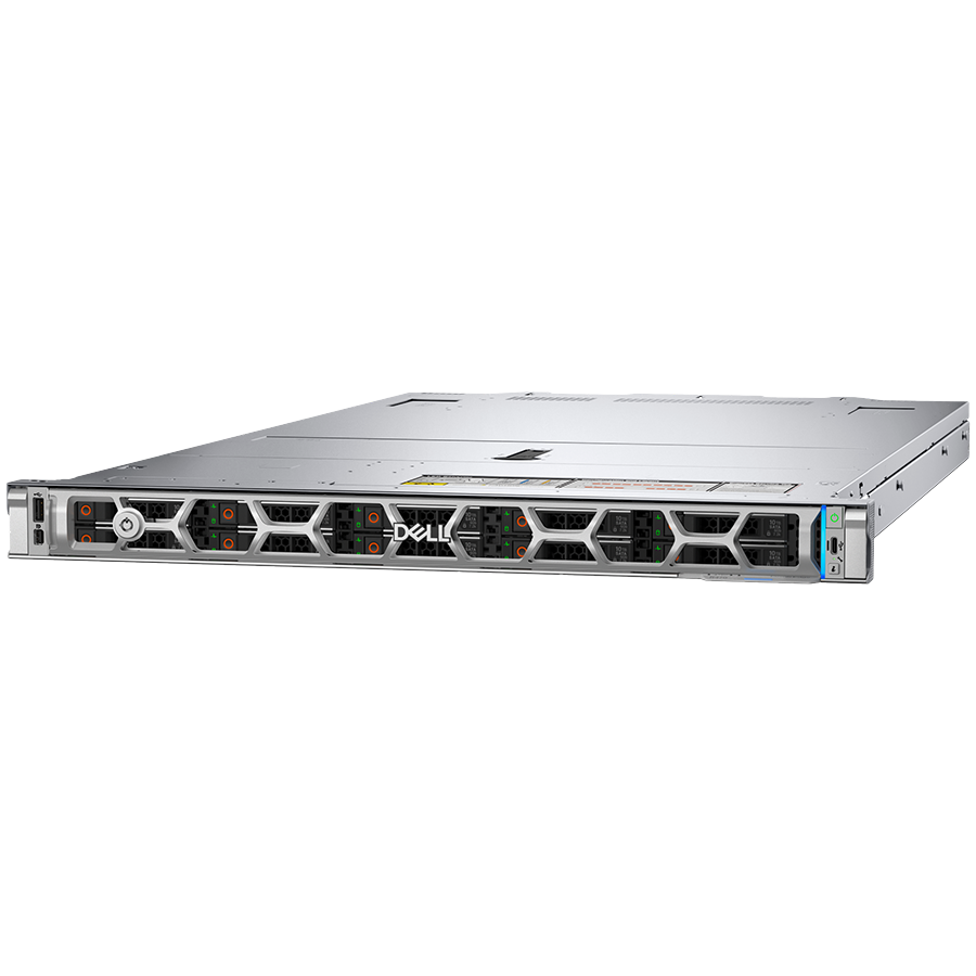 DELL EMC PowerEdge R470, 8x2.5", Intel Xeon 6 6517P (3.2G, 16C/32T, 24GT/s, DDR5-6400, 190W), 32GB RDIMM 6400MT/s, 2x480GB SSD SATA RI, PERC H965i, iDRAC10 Enterprise, Dual PSU 1100W, DP 10GbE, Slidin