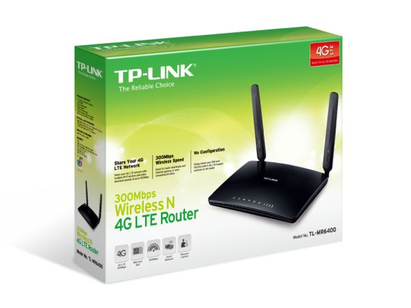 TP-Link TL-MR6400 300Mbps Wireless N 4G LTE Router, TL-MR6400