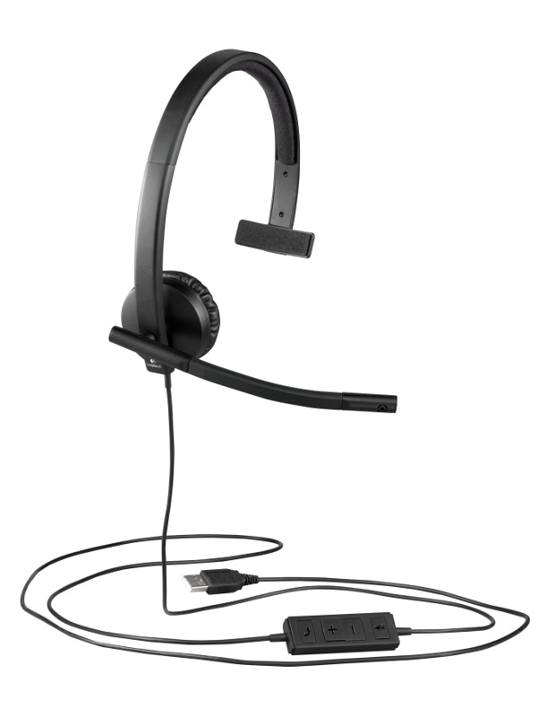 Logitech H570e Mono slušalice s mikrofonom, USB, 981-000571