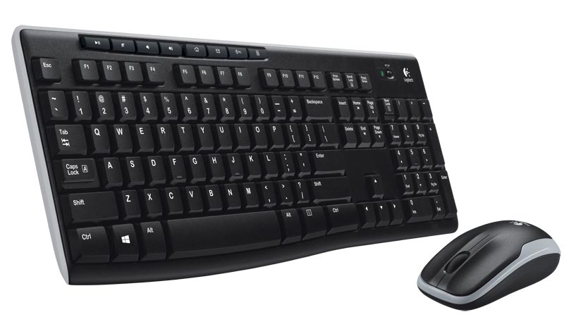 Logitech MK270 bežična tipkovnica i miš, crna, 920-004532