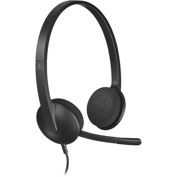 Logitech H340 slušalice s mikrofonom, USB, crna, 981-000475