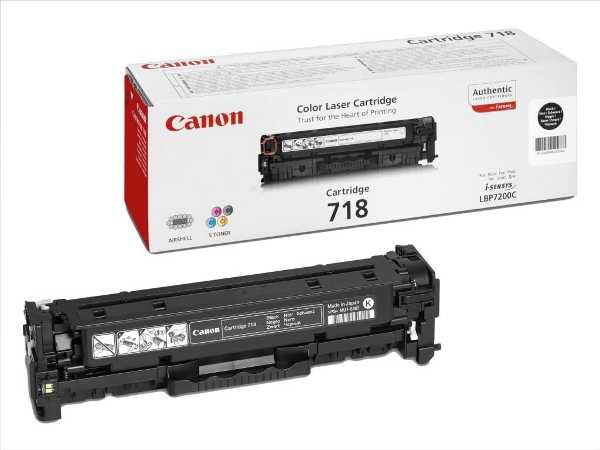 Canon toner CRG-718Bk, crni - 2 komada, 2662B005