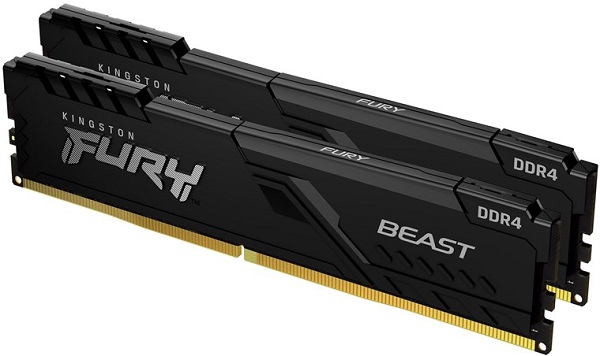 Kingston DDR4 FURY Beast, 3600MHz, 2x8, 16GB, KF436C17BBK2/16