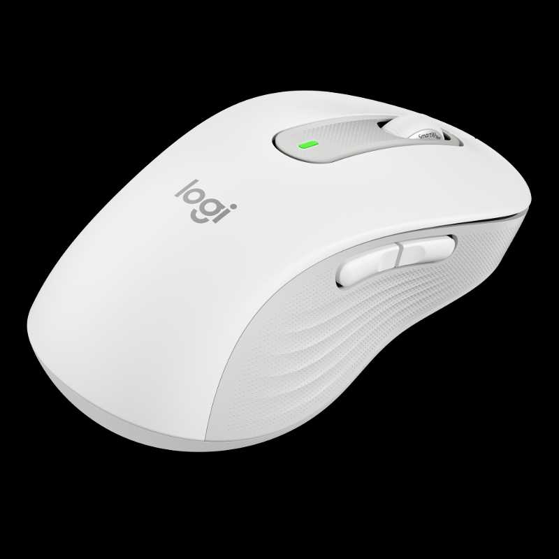 Logitech M650 L, bežični miš, bijeli, za ljevake, 910-006240