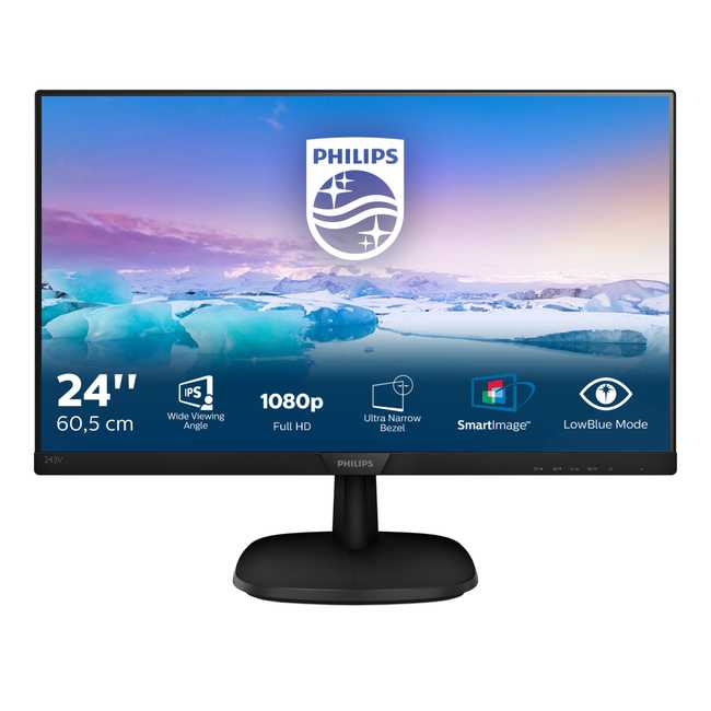 Philips 23,8" 243V7QJABF, IPS, VGA, DP, HDMI, zvu., 243V7QJABF