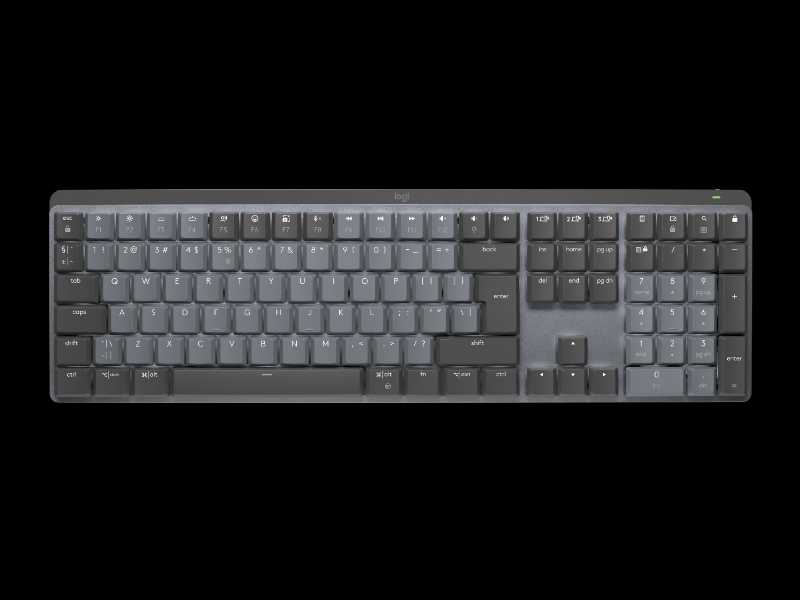 LOGITECH MX Mechanical Wireless Illuminated Performance Keyboard - GRAPHITE - US INT'L - 2.4GHZ/BT - EMEA - TACTILE