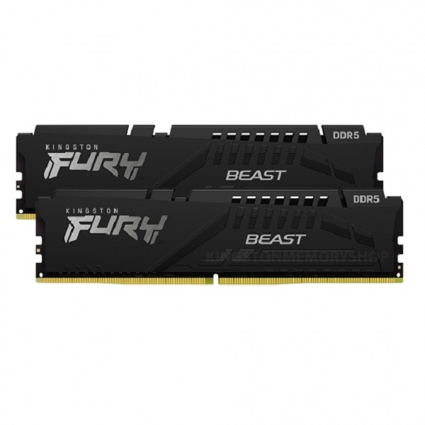 Kingston DDR5 16GB 5600 MHz, (2x8GB) FURY Beast, KF556C40BBK2-16