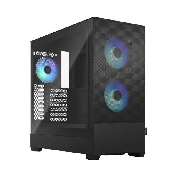 Fractal Pop Air RGB Black TG, crno bez napajanja, FD-C-POR1A-06