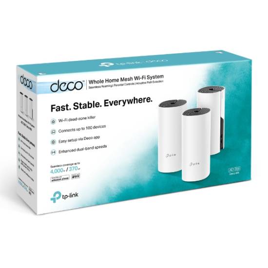 TP-Link Deco M4 Whole-Home Mesh Wi-Fi System 3-pack