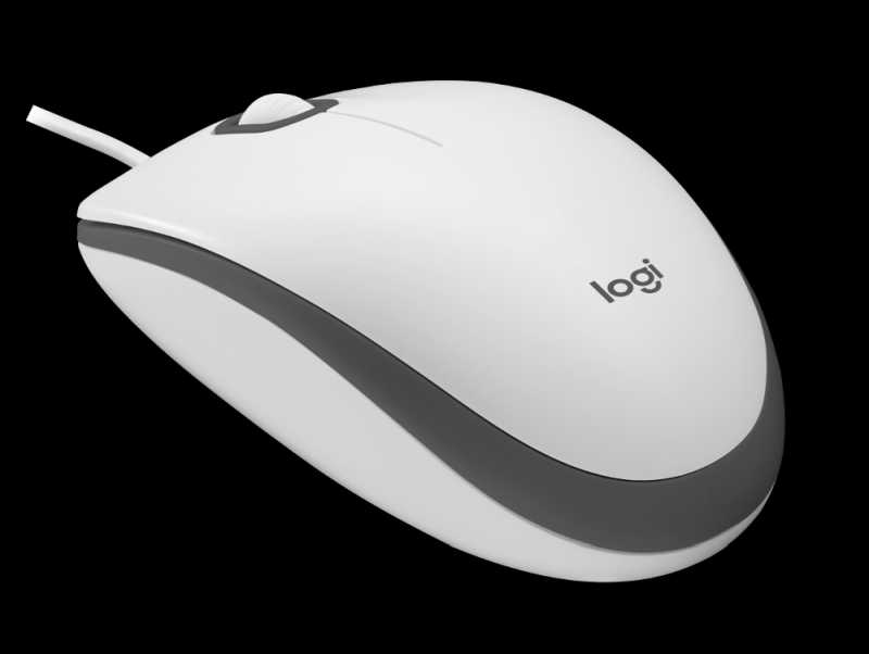 Logitech M100 žičani optički miš, bijela, 910-006764