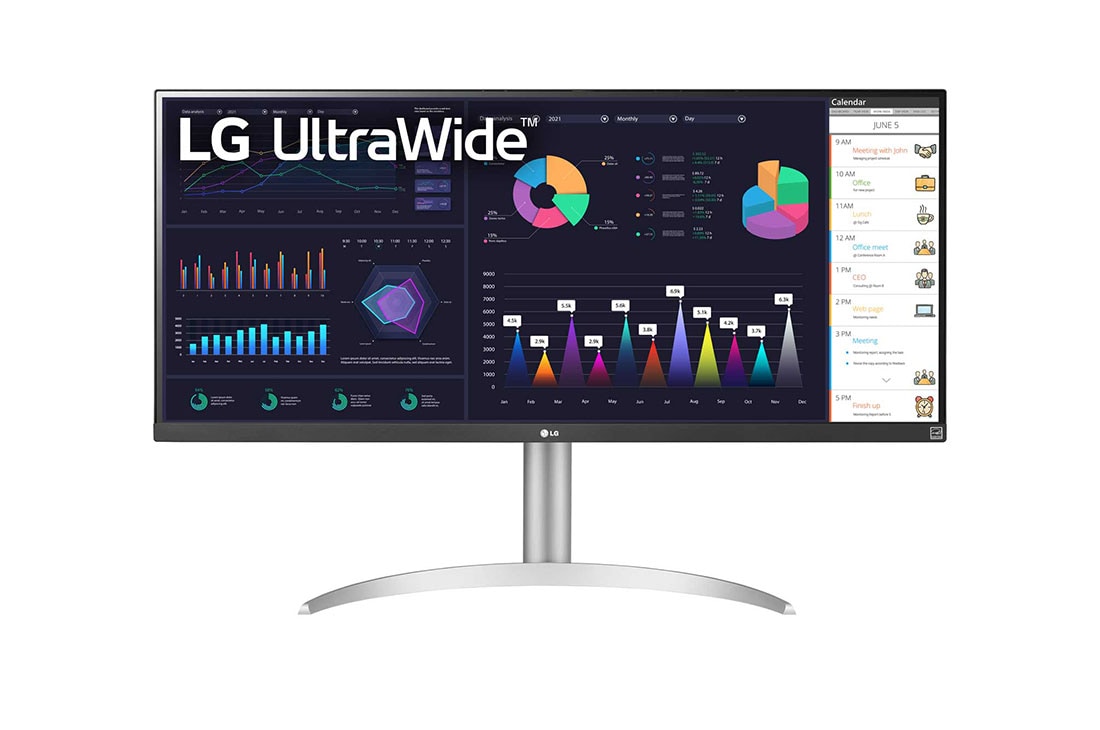 LG IPS 34" 34WQ650, FHD, HDMi, DP, USB-C, zvu., HA, 34WQ650-W.AEU