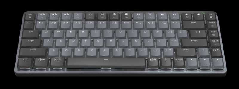 Logitech MX Mechanical Mini, Clicky, crna, 920-010782