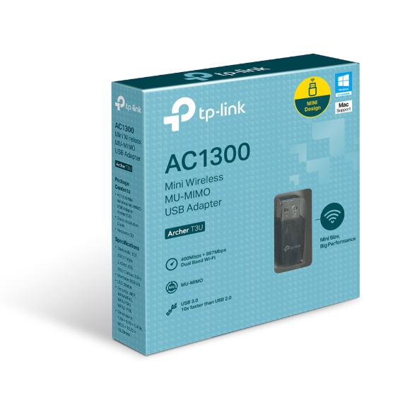 TP-Link Archer T3U, AC1300 WLAN USB adapter, Archer T3U