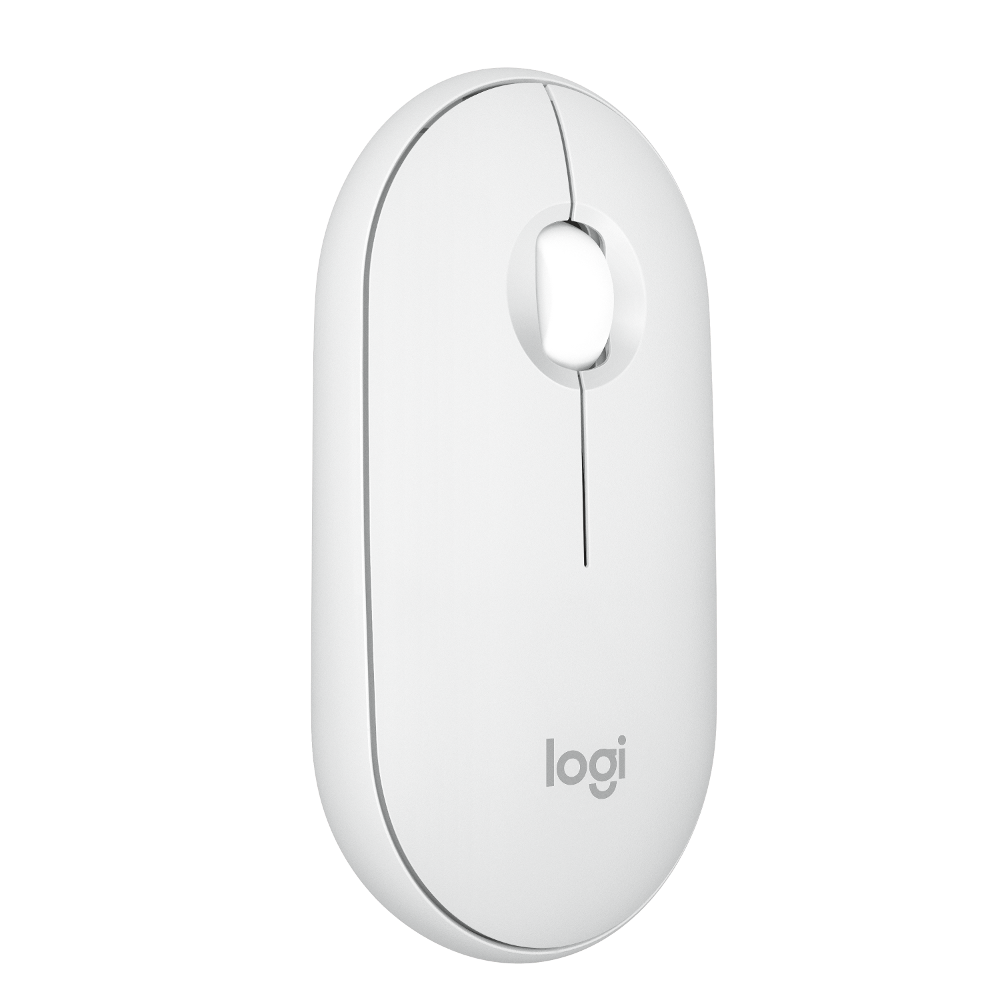 Logitech Pebble M350s, bežični miš, bijeli, 910-007013