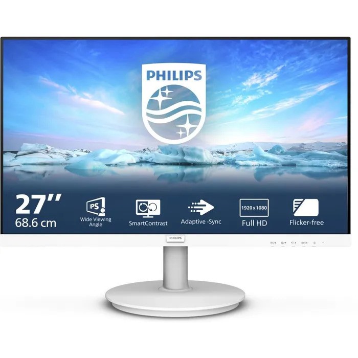 Philips 27" 271V8AW, VGA, HDMI, zvuč., bijeli, 271V8AW/00