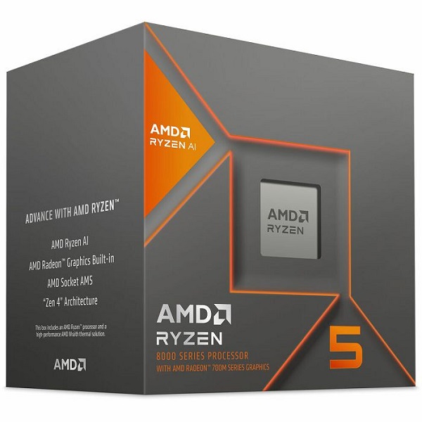 AMD Ryzen 5 8600G, 6C/12T 3,8GHz/5,0GHz, 22MB, AM5, 100-100001237BOX