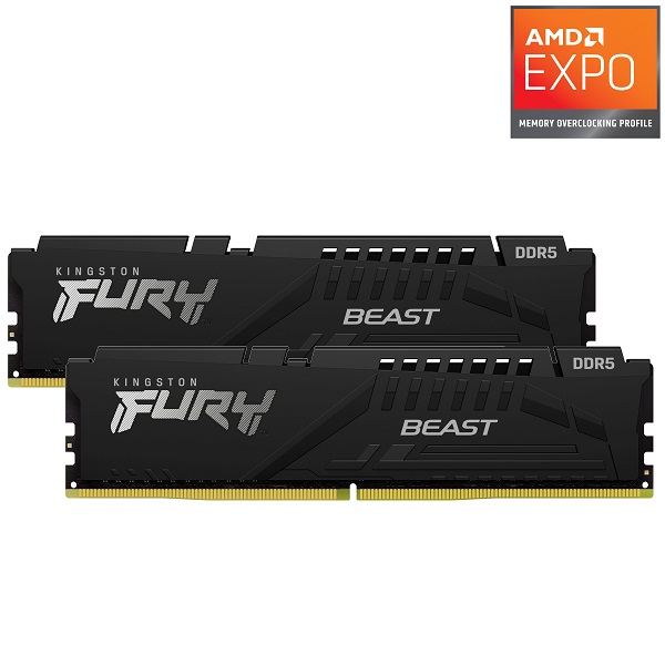 Kingston DDR5 32GB 6000 MHz, 2x16G FURY Black EXPO, KF560C36BBE2K2-32