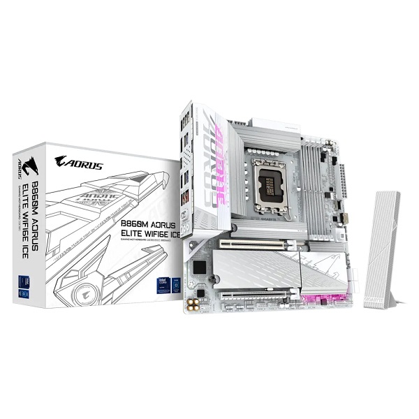 Gigabyte Z860M A ELITE WIFI6E ICE, DDR5, LGA1851, B860M A ELT WF6E ICE