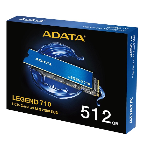 ADATA SSD Legend 710, R2400/W1600, 512GB, M.2 NVMe, ALEG-710-512GCS