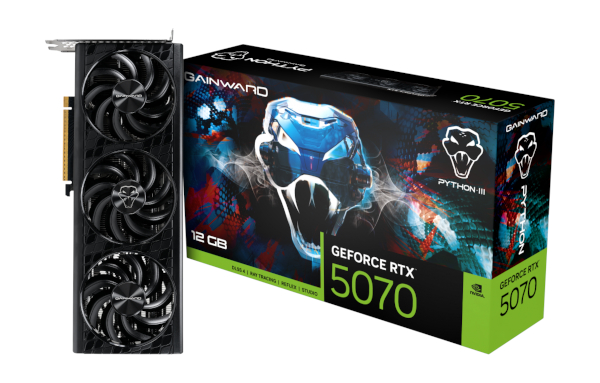 Gainward RTX5070 Python III, 12GB, GDDR7, NE75070019K9-GB2050T