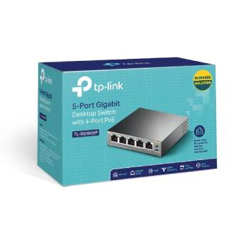 TP-LinkTL-SG1005P 5-Port Gigabit  Switch 4xPoE, TL-SG1005P