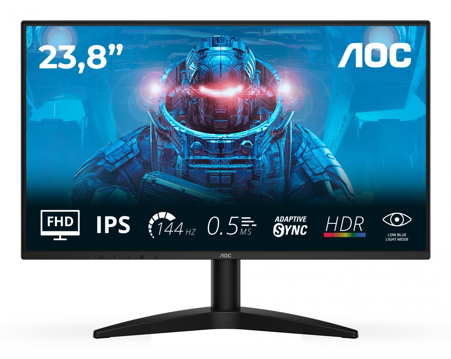 AOC 24B36X 23,8", HDMI, DP, 144Hz, 0,5ms, 24B36X