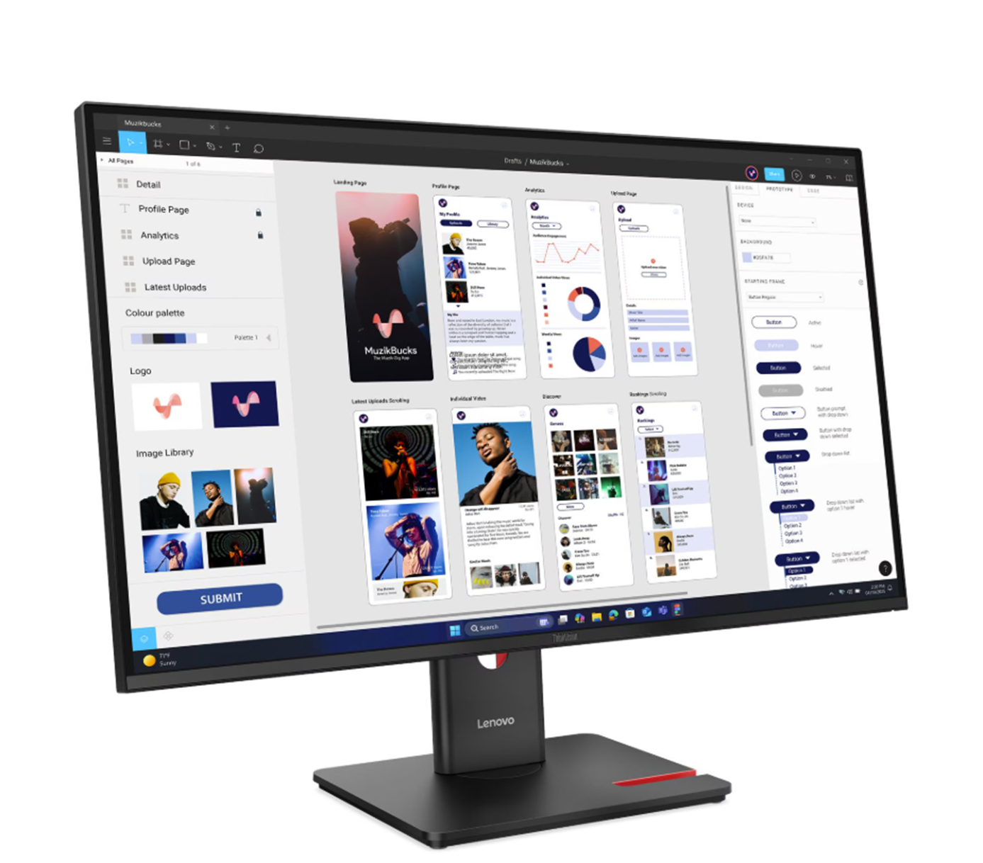 Lenovo T32UD-40 UHD IPS, HDMI, DP, USB-C, pivot, 64B0GAT1EU