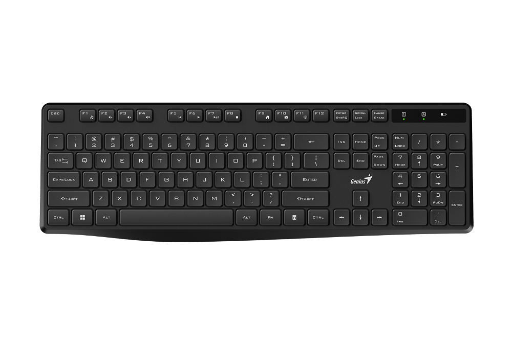 Genius KB-7200, bežična tipkovnica, silent, crna, 31320002405
